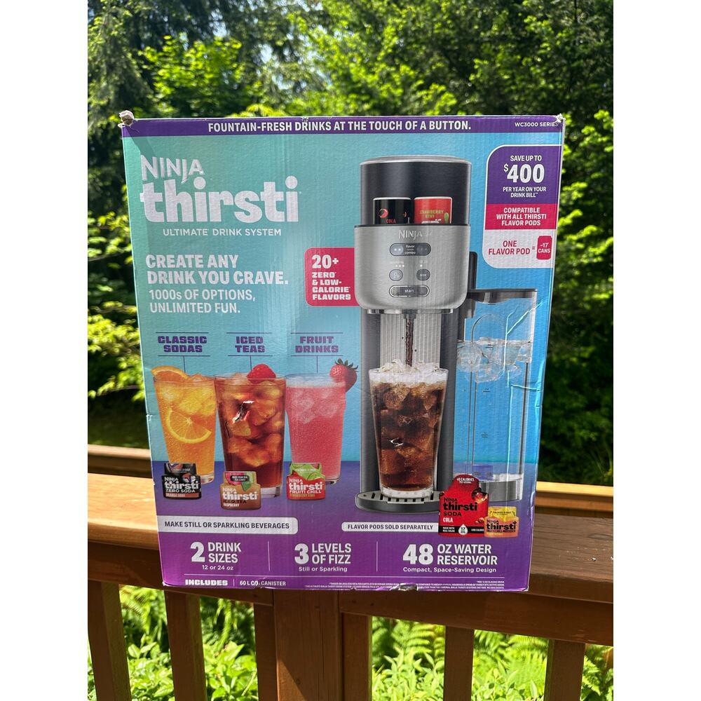Ninja Thirsti Ultimate Drink System Cyberspace Color New in Box